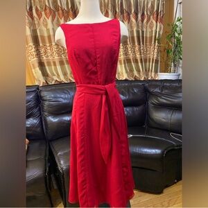 Eden Maids 6 Red Sleeveless Dress